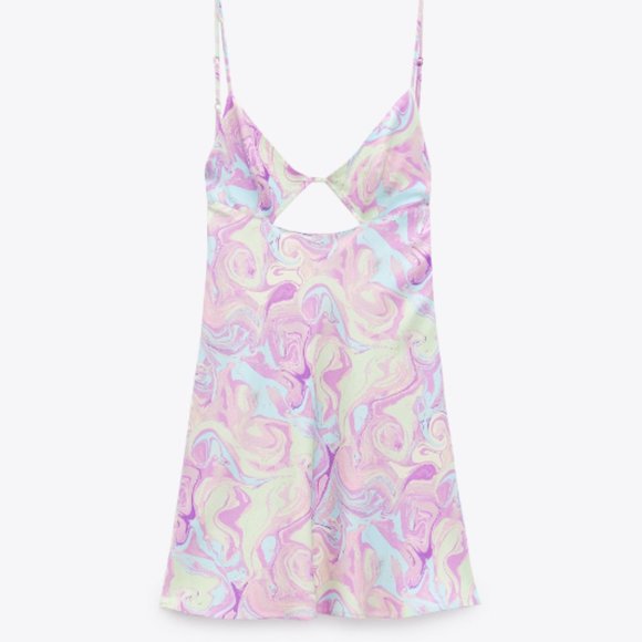 SATIN MINI DRESS - Picture 3 of 3